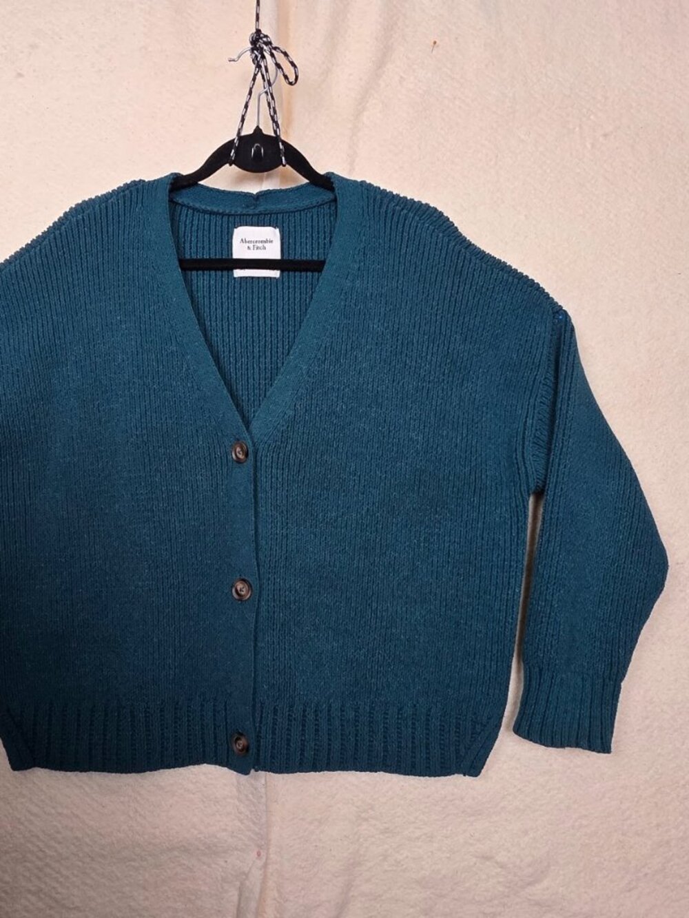 Abercrombie & Fitch Oversized Cardigan Green Size XL